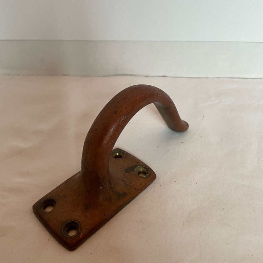 Vintage brass hand pull